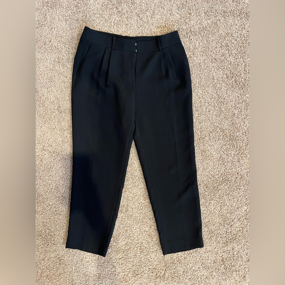 J crew black drapey pants